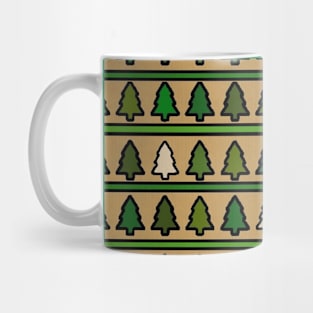 Yule Christmas Tree Pattern Mug